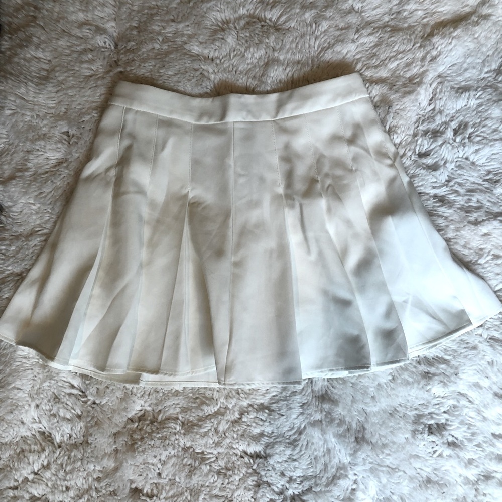 White Pleated Tennis Skirt